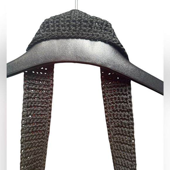 NWOT The Sak Black Red Tan Cream 4-Square Crochet Purse Shoulder Bag - Picture 5 of 9